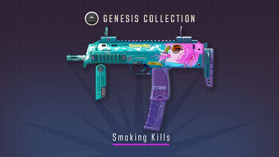 Mp7 Smoking Kills Cs2 Skin
