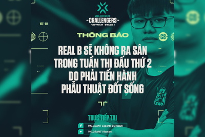 UBT ESPORTS SẼ THIẾU VẮNG REALB TRONG TUẦN THI ĐẤU THỨ HAI