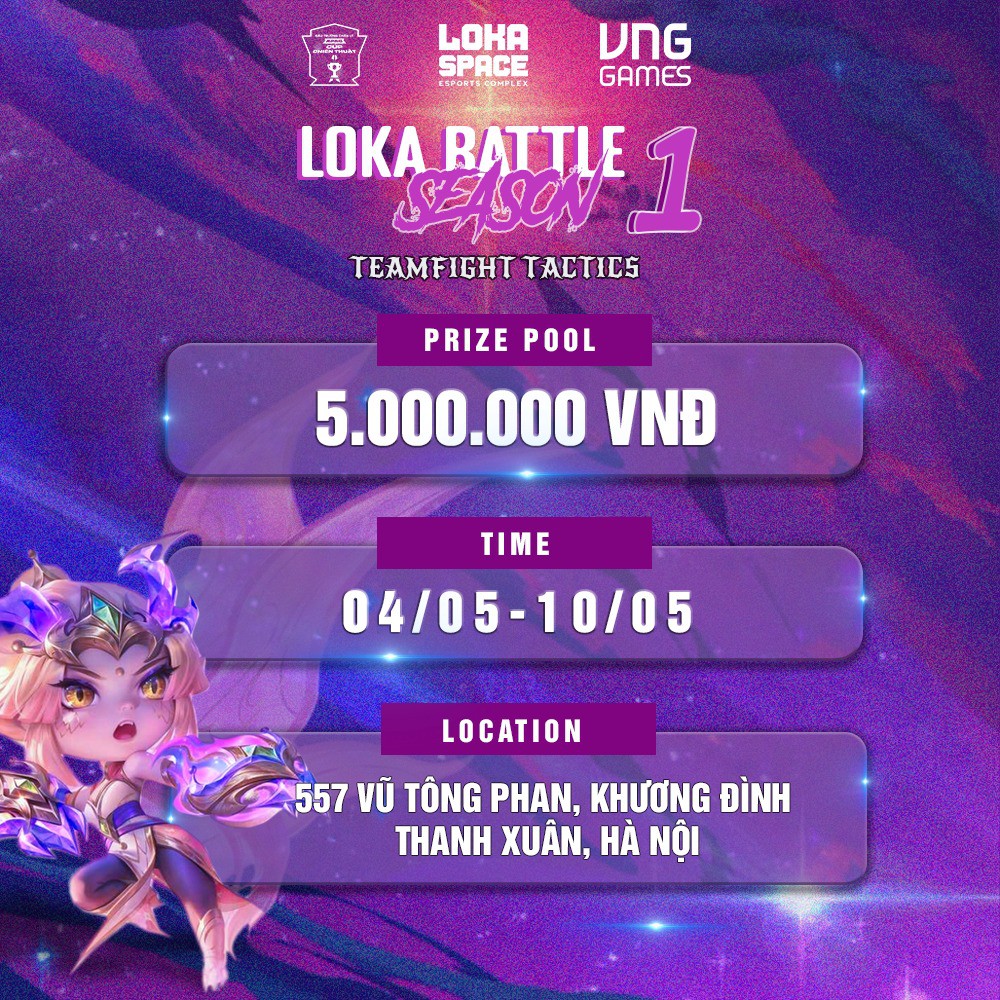 🔥 MỞ ĐĂNG KÝ GIẢI ĐẤU LOKA BATTLE SEASON 1 – TFT 🔥